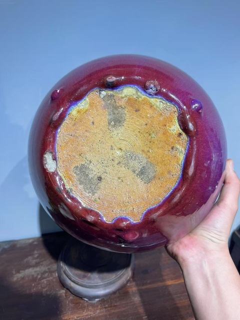 古玩陶瓷窯變釉爐真品鑒賞圖