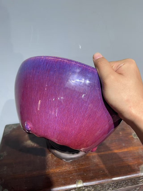古玩陶瓷窯變釉爐真品鑒賞圖