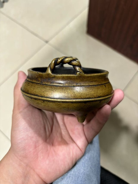 古玩銅器索耳爐真品鑒賞圖