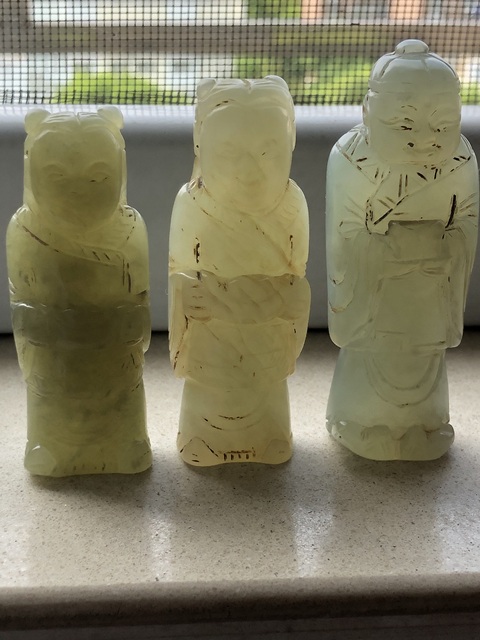 古玩玉器玉招財童子(一組)真品鑒賞圖