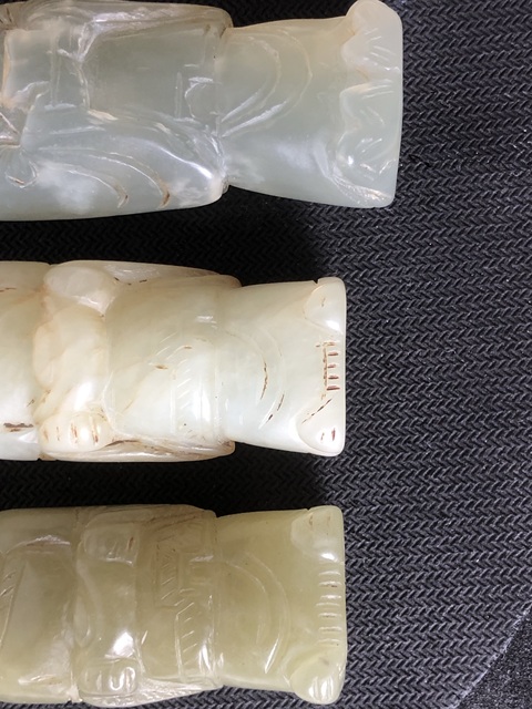 古玩玉器玉招財童子(一組)真品鑒賞圖