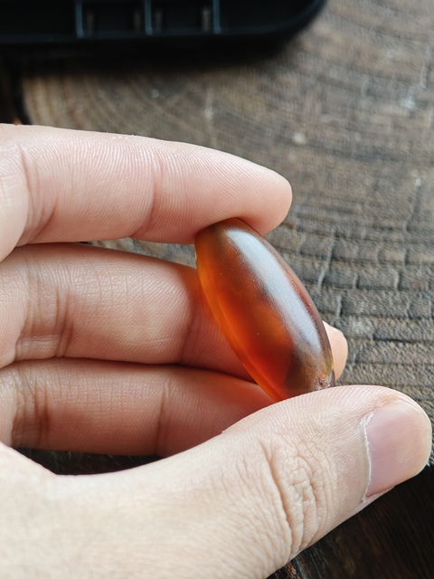 古玩玉器瑪瑙珠真品鑒賞圖