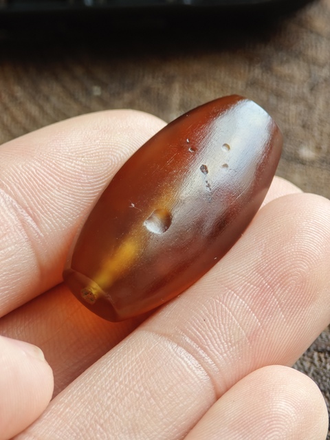 古玩玉器瑪瑙珠真品鑒賞圖