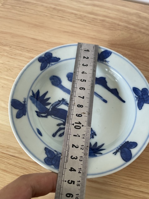 古玩陶瓷清中期青花駿馬圖折沿小碟3只拍賣,當前價格1200元