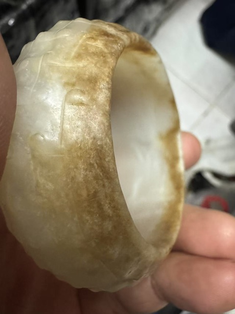 古玩玉器做舊仿古“玉鐲”真品鑒賞圖