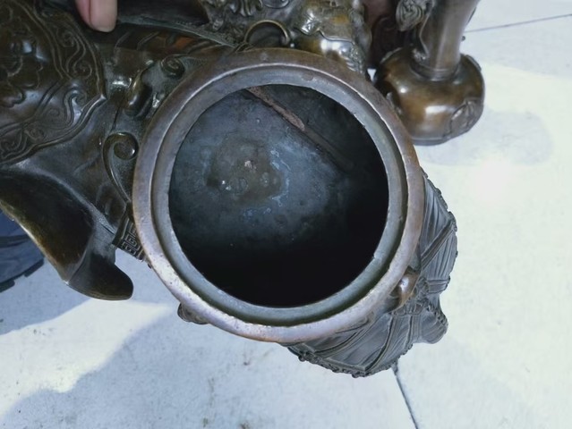古玩銅器銅象真品鑒賞圖