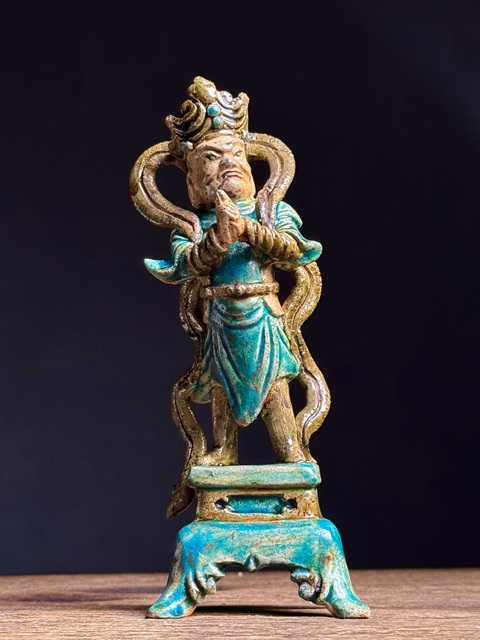 古玩陶瓷天王造像拍賣(mài)，當(dāng)前價(jià)格5300元