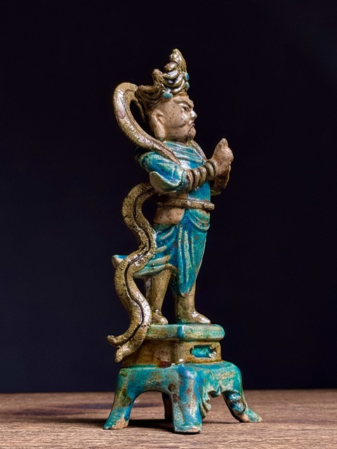 古玩陶瓷天王造像拍賣(mài)，當(dāng)前價(jià)格5300元