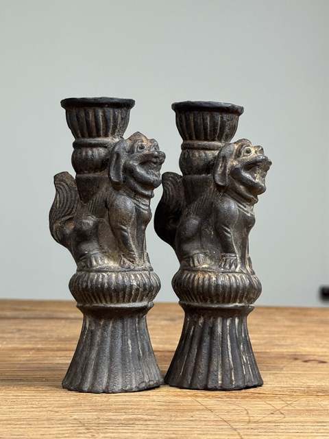 古玩陶瓷燭臺真品鑒賞圖