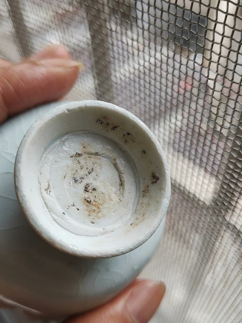 古玩陶瓷湖田窯青白釉花口杯真品鑒賞圖