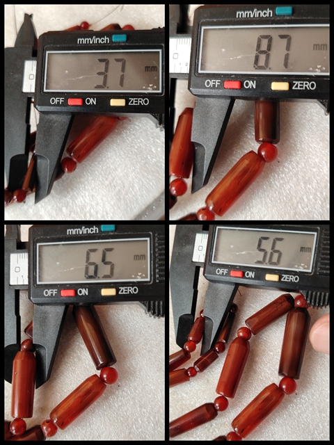 古玩玉器天然紅瑪瑙珠串真品鑒賞圖