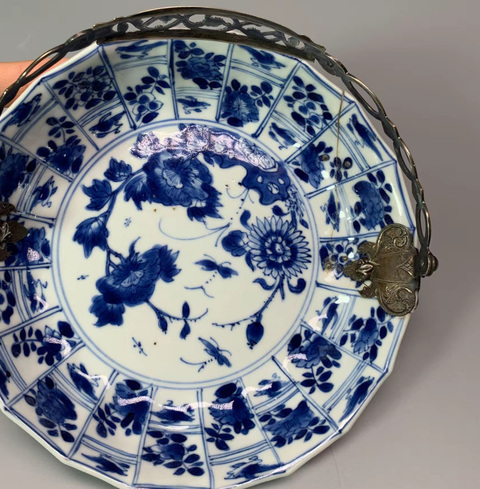 古玩陶瓷青花盤真品鑒賞圖