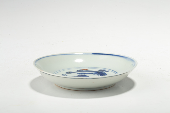 古玩陶瓷明晚·青花螭龍紋小盤拍賣，當前價格138元