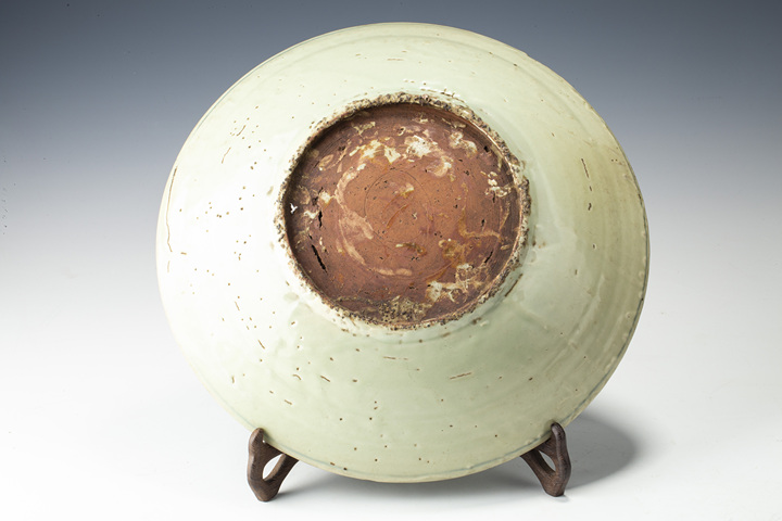 古玩陶瓷明晚·青花鳳凰牡丹紋大盤真品鑒賞圖