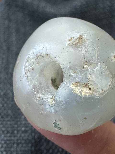 古玩玉器瑪瑙雕“素紋珠”真品鑒賞圖