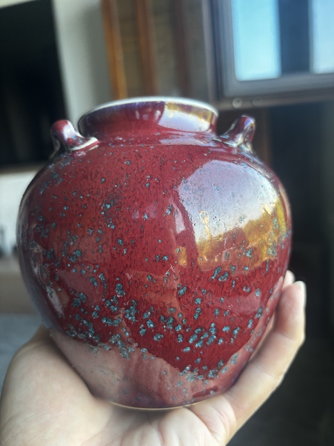 古玩陶瓷窯變釉罐（日本瓷）真品鑒賞圖