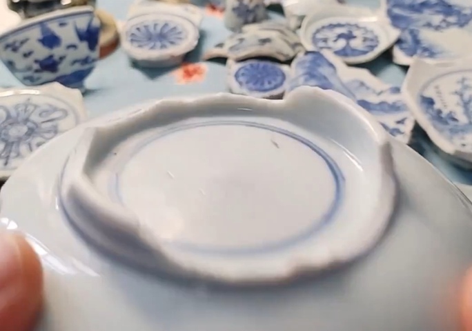 古玩陶瓷青花山水人物標(biāo)本真品鑒賞圖