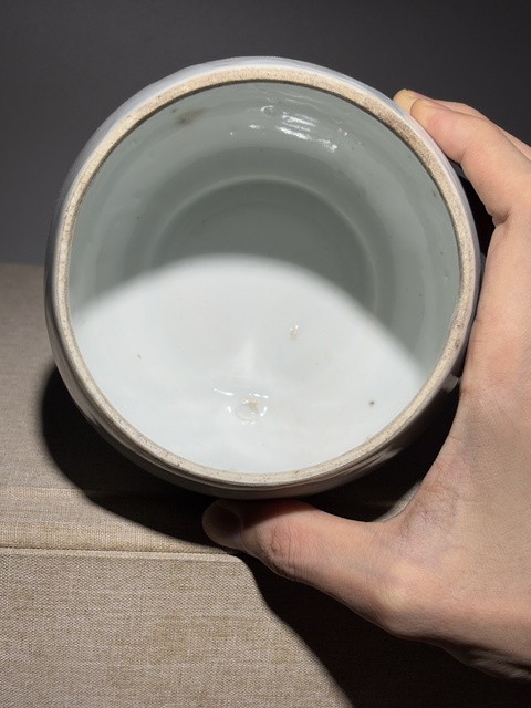 古玩陶瓷白釉缽式爐真品鑒賞圖