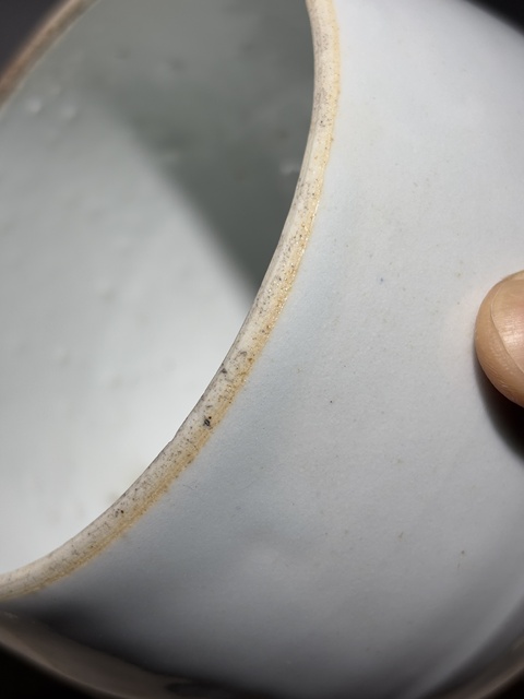 古玩陶瓷白釉缽式爐真品鑒賞圖