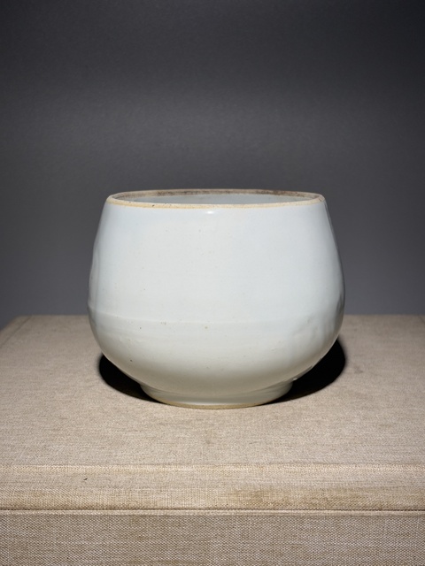 古玩陶瓷白釉缽式爐真品鑒賞圖