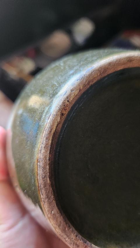 古玩陶瓷晚清茶葉末釉罐真品鑒賞圖