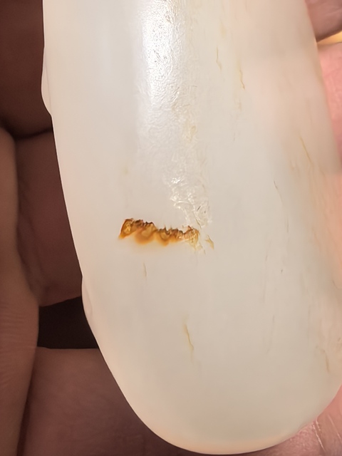 古玩玉器天然和田玉籽料雕件真品鑒賞圖