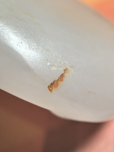 古玩玉器天然和田玉籽料雕件真品鑒賞圖