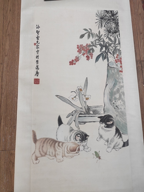 古玩字畫曹克家貓趣圖拍賣，當前價格5999元
