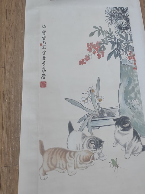 古玩字畫曹克家貓趣圖拍賣，當前價格5999元