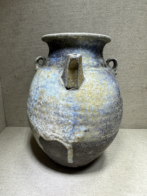 古玩陶瓷宣州窯窯變釉執壺真品鑒賞圖