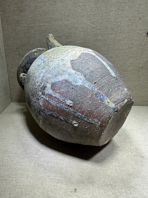 古玩陶瓷宣州窯窯變釉執壺真品鑒賞圖
