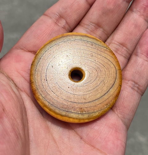 古玩雜項象牙平安扣真品鑒賞圖