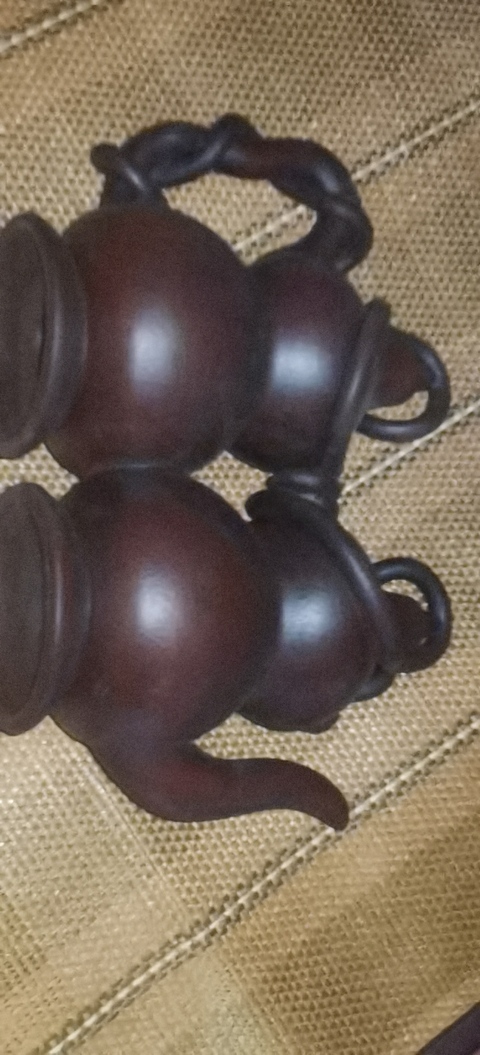 古玩陶瓷葫蘆型倒流壺真品鑒賞圖