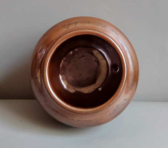 古玩陶瓷紫金釉茶入真品鑒賞圖