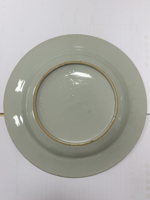 古玩陶瓷富貴大吉圖粉彩盤真品鑒賞圖