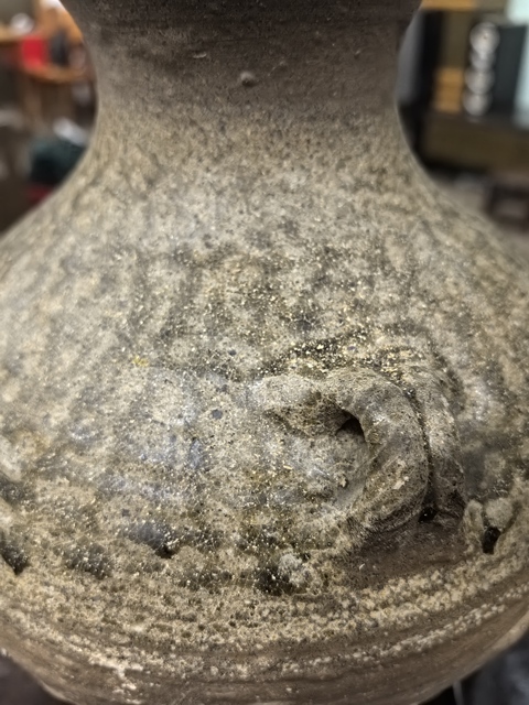 古玩陶瓷青釉雙耳壺真品鑒賞圖