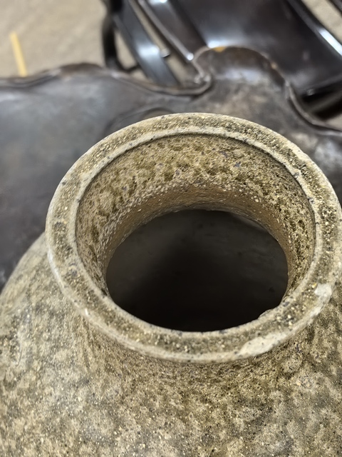 古玩陶瓷青釉雙耳壺真品鑒賞圖