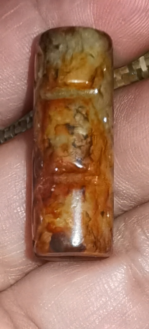 古玩玉器仿古做舊玉勒子真品鑒賞圖