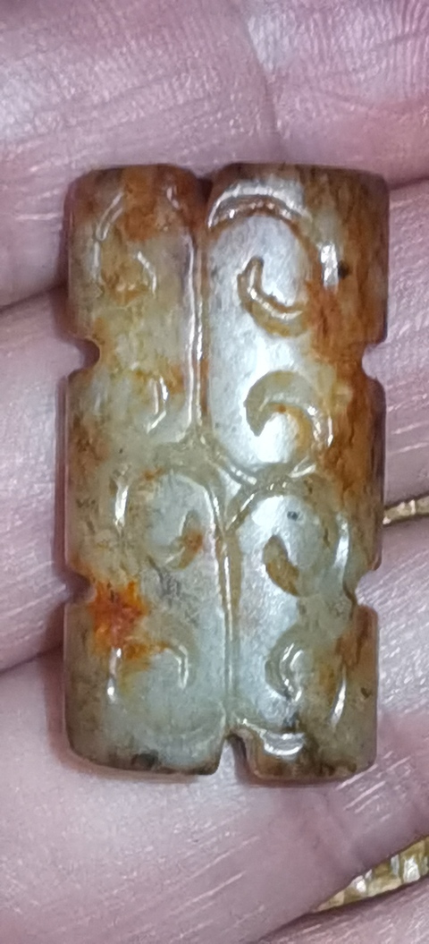 古玩玉器仿古做舊玉勒子真品鑒賞圖
