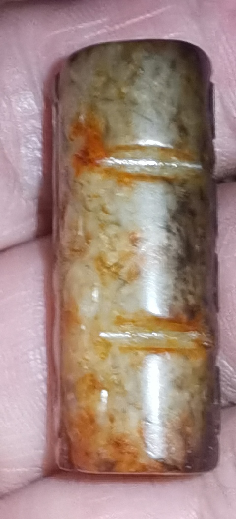 古玩玉器仿古做舊玉勒子真品鑒賞圖