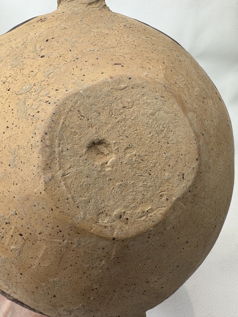 古玩陶瓷馬家窯文化·半山類型網(wǎng)格光芒紋雙耳壺拍賣，當(dāng)前價格268元