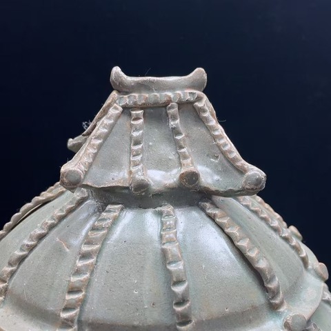 古玩陶瓷青釉谷倉罐真品鑒賞圖