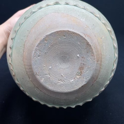 古玩陶瓷青釉谷倉罐真品鑒賞圖