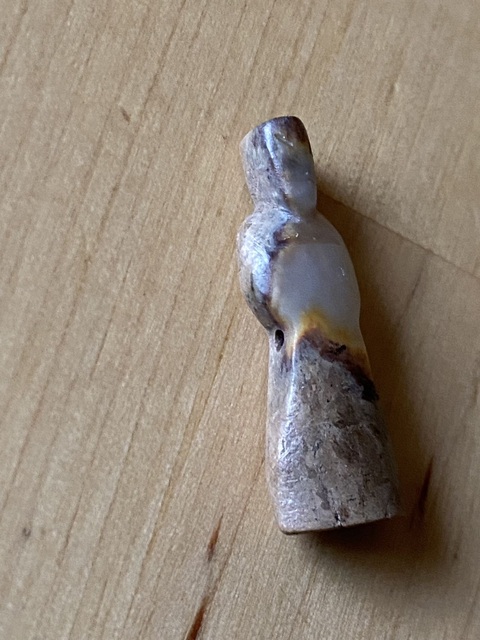 古玩玉器做舊仿漢代“玉翁仲”真品鑒賞圖