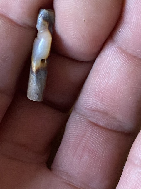 古玩玉器做舊仿漢代“玉翁仲”真品鑒賞圖