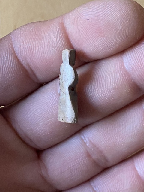 古玩玉器做舊仿漢代“玉翁仲”真品鑒賞圖