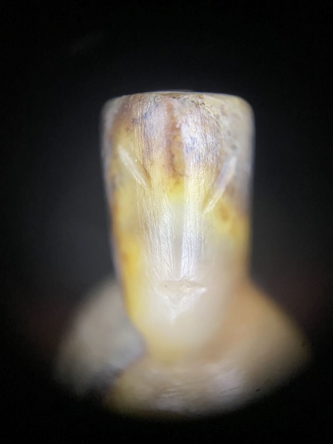 古玩玉器做舊仿漢代“玉翁仲”真品鑒賞圖