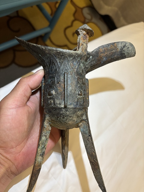 古玩銅器爵真品鑒賞圖
