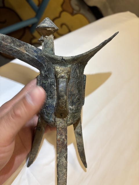 古玩銅器爵真品鑒賞圖