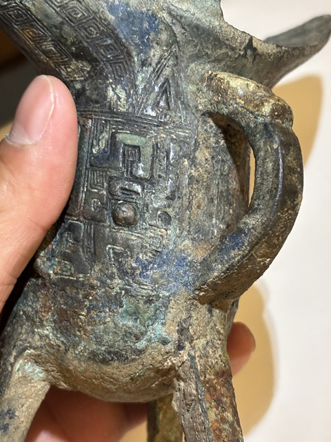 古玩銅器爵真品鑒賞圖